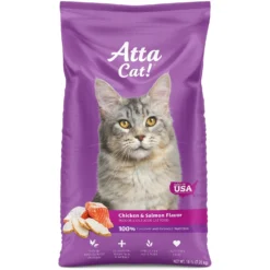 Atta Cat Chicken & Salmon Flavor Dry Cat Food