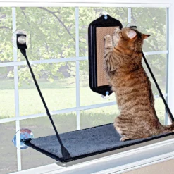 K&H Pet Products EZ Mount Window Cat Scratcher With Catnip