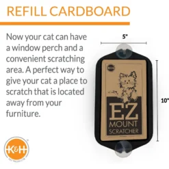 K&H Pet Products EZ Mount Window Cat Scratcher With Catnip -Furry Feast 199089 PT2. AC SS1800 V1627348606