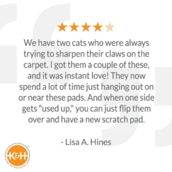 K&H Pet Products EZ Mount Window Cat Scratcher With Catnip -Furry Feast 199089 PT6. AC SS1800 V1627346843