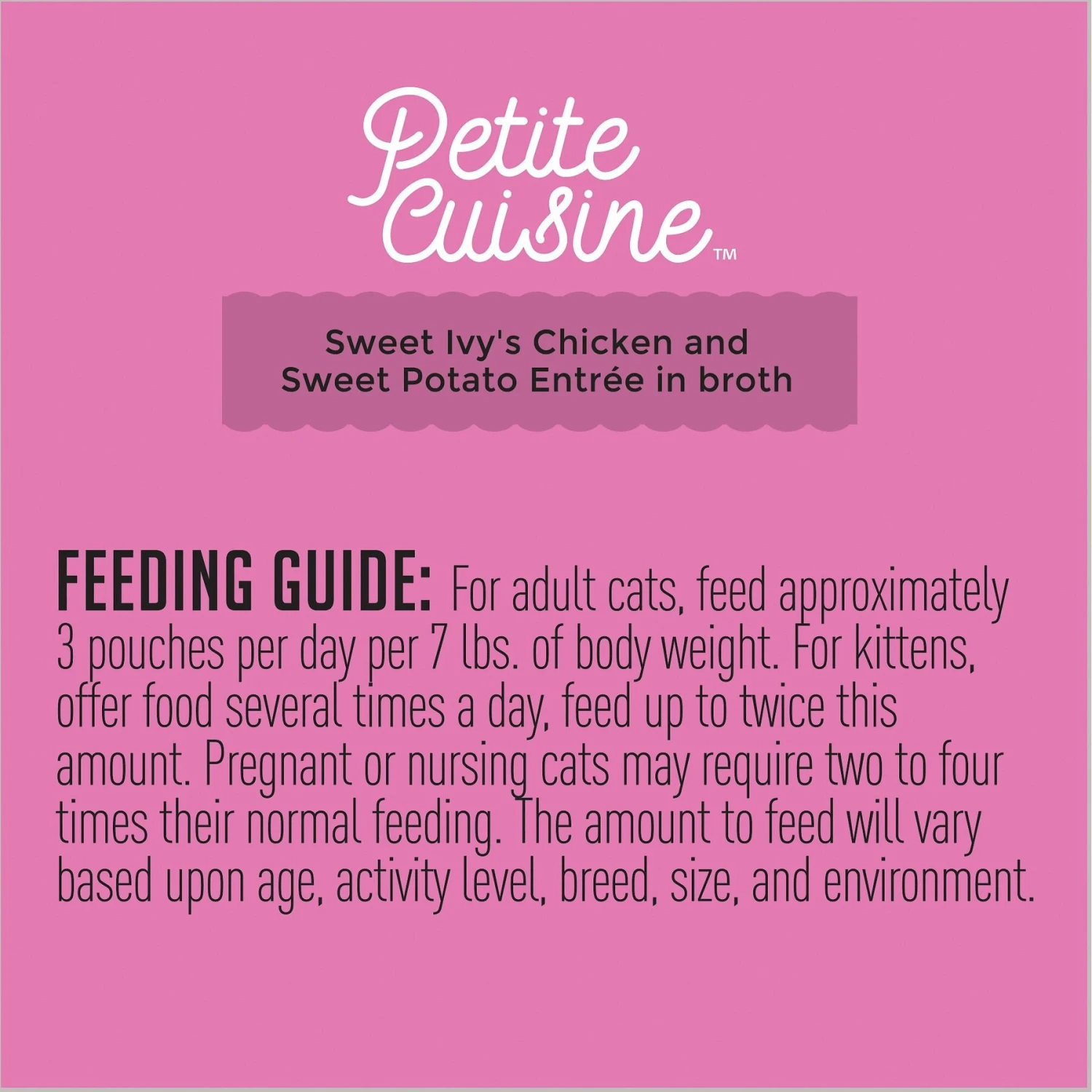 Petite Cuisine Sweet Ivy's Chicken & Sweet Potato Entrée In Broth Grain-Free Wet Cat Food, 2.8-oz Can, Case Of 24 8 Petite Cuisine Sweet Ivy's Chicken & Sweet Potato Entrée In Broth Grain-Free Wet Cat Food, 2.8-oz Can, Case Of 24 - Image 8