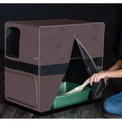 Pet Gear Prp Pawty Space Saver Cat Litter Box Enclosure -Furry Feast 200702 PT3. AC SS1800 V1573165074