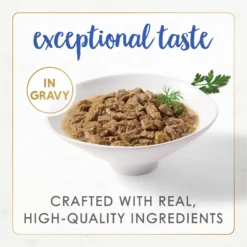 Fancy Feast Gourmet Naturals Natural Rainbow Trout Recipe In Gravy Canned Cat Food, 3-oz Can, Case Of 12 -Furry Feast 214801 PT2. AC SS1800 V1677103481