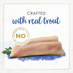 Fancy Feast Gourmet Naturals Natural Rainbow Trout Recipe In Gravy Canned Cat Food, 3-oz Can, Case Of 12 -Furry Feast 214801 PT4. AC SS1800 V1677103508