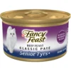 Fancy Feast Beef Feast Classic Pate Senior 7+ Canned Cat Food, 3-oz Can, Case Of 24