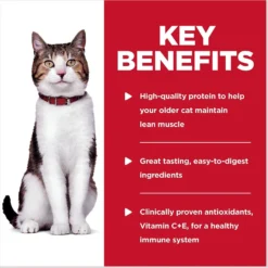 Hill's Science Diet Adult 7+ Tender Chicken Recipe Cat Food, 2.8-oz Pouch, Case Of 24 -Furry Feast 218071 PT4. AC SS1800 V1598152285