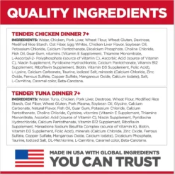 Hill's Science Diet Adult 7+ Tender Dinner Variety Pack Cat Food, 2.8-oz Pouch, Case Of 12 -Furry Feast 218077 PT5. AC SS1800 V1598151696