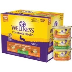 Wellness Chicken & Turkey Lovers Canned Cat Food, 3-oz, Case Of 24