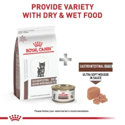 Royal Canin Veterinary Diet Kitten Gastrointestinal Ultra Soft Mousse In Sauce Canned Cat Food -Furry Feast 228177 PT4. AC SS1800 V1691702090
