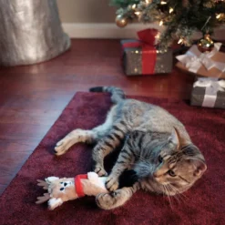 Frisco Holiday Reindeer Plush Kicker Cat Toy With Catnip -Furry Feast 228553 PT2. AC SS1800 V1602172632