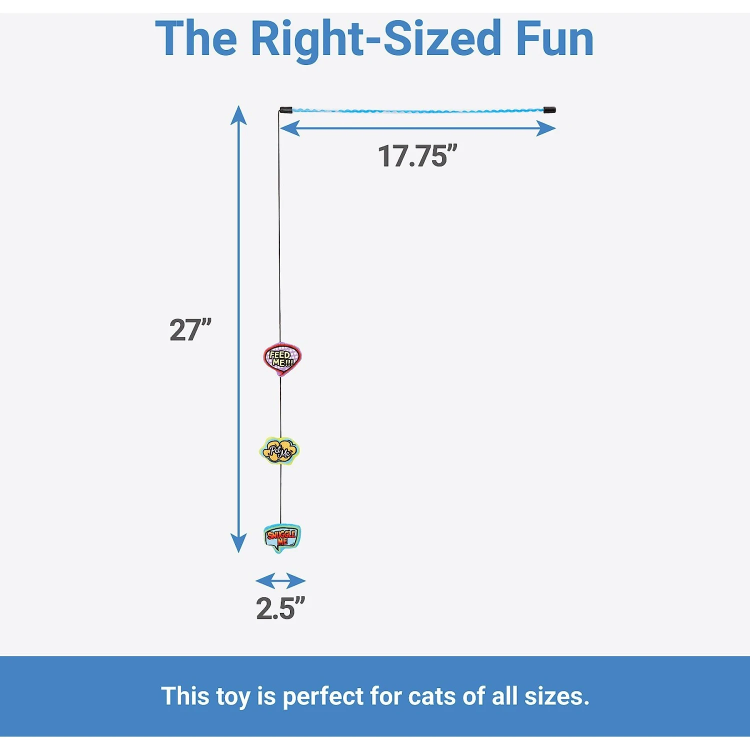 Frisco Retro Plush Comic Book Bubble Teaser Cat Toy With Catnip 2 Frisco Retro Plush Comic Book Bubble Teaser Cat Toy With Catnip - Image 2