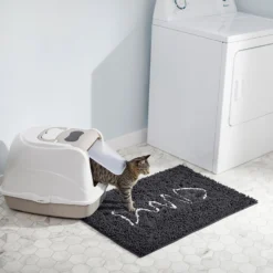 Frisco Microfiber Chenille Fish Bone Litter Mat -Furry Feast 236242 PT4. AC SS1800 V1606833806