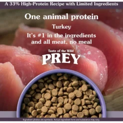 Taste Of The Wild PREY Turkey Formula Limited Ingredient Recipe Dry Cat Food -Furry Feast 242828 PT3. AC SS1800 V1641251492