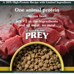 Taste Of The Wild PREY Angus Beef Formula Limited Ingredient Recipe Dry Cat Food -Furry Feast 242829 PT3. AC SS1800 V1641256586