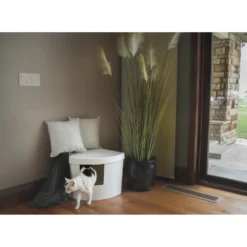 Kitangle Corner Kitty Cat Litter Box, Large -Furry Feast 252798 PT7. AC SS1800 V1600907218