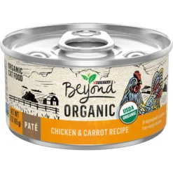 Best Seller 17 Purina Beyond High Protein Organic Chicken & Carrot Recipe Wet Cat Food, 3-oz Can, Case Of 12