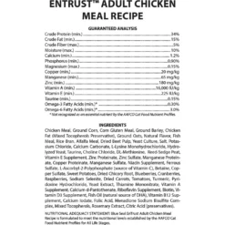 Blue Seal EnTrust Adult Cat Chicken Meal Recipe Dry Cat Food 8 Blue Seal EnTrust Adult Cat Chicken Meal Recipe Dry Cat Food -Furry Feast 255290 PT2. AC SS1800 V1602729694