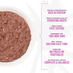 Tiki Cat Pate Tuna & Crab Surimi Recipe In Tuna Broth Wet Cat Food, 2.8-oz, Case Of 12 -Furry Feast 259126 PT4. AC SS1800 V1605312133