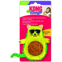 KONG Wrangler AvoCATo Plush Cat Toy With Catnip -Furry Feast 262937 PT3. AC SS1800 V1611090462
