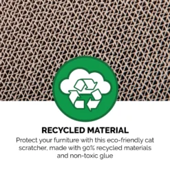 Tiger Tough Castle Playground Corrugated Cat Scratcher -Furry Feast 263118 PT7. AC SS1800 V1627005693