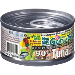 Gentle Giants Natural Non-GMO Tuna Grain-Free Cat & Kitten Canned Cat Food, 3-oz, Case Of 24 -Furry Feast 263204 PT2. AC SS1800 V1690829849