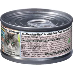 Gentle Giants Natural Non-GMO Tuna Grain-Free Cat & Kitten Canned Cat Food, 3-oz, Case Of 24 -Furry Feast 263204 PT3. AC SS1800 V1690829870
