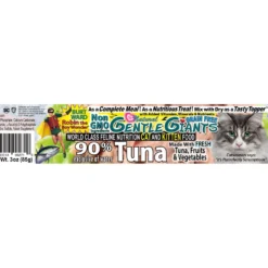 Gentle Giants Natural Non-GMO Tuna Grain-Free Cat & Kitten Canned Cat Food, 3-oz, Case Of 24 -Furry Feast 263204 PT5. AC SS1800 V1690829809
