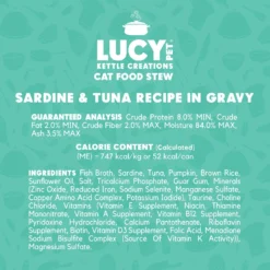 Lucy Pet Products Kettle Creations Sardine & Tuna Recipe In Gravy Wet Cat Food, 2.47-oz Can, Case Of 12 -Furry Feast 263500 PT4. AC SS1800 V1607438895