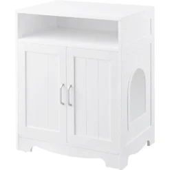 Unipaws Enclosed Cat Litter Box -Furry Feast 263521 PT7. AC SS1800 V1630453588