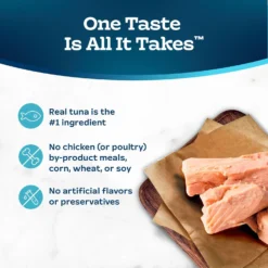 Blue Buffalo Tastefuls Tender Morsels Tuna Entrée Wet Cat Food, 3-oz Can, Case Of 24 -Furry Feast 264554 PT5. AC SS1800 V1630732882