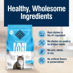 Blue Buffalo True Solutions Fab Feline Natural Indoor Cat Formula Adult Dry Cat Food -Furry Feast 264568 PT5. AC SS1800 V1696449380