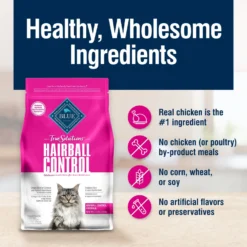 Blue Buffalo True Solutions Hairball Control Chicken Adult Dry Cat Food -Furry Feast 264571 PT5. AC SS1800 V1696449327