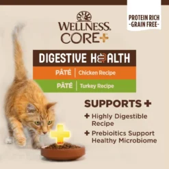Wellness CORE Digestive Health Chicken & Turkey Pate Variety Pack Grain-Free Wet Cat Food 10 Wellness CORE Digestive Health Chicken & Turkey Pate Variety Pack Grain-Free Wet Cat Food -Furry Feast 264904 PT2. AC SS1800 V1608682645