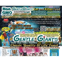 Gentle Giants Natural Non-GMO Chicken & Fish Cat & Kitten Dry Cat Food -Furry Feast 272269 PT2. AC SS1800 V1612919189
