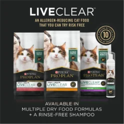 Purina Pro Plan LIVECLEAR Adult 7+ Prime Plus Longer Life Formula Dry Cat Food -Furry Feast 276045 PT7. AC SS1800 V1649229700
