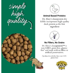 Dr. Elsey's Cleanprotein Duck Kibble Cat Dry Food -Furry Feast 277951 PT3. AC SS1800 V1701452148