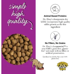 Dr. Elsey's Cleanprotein Rabbit Kibble Cat Dry Food -Furry Feast 277955 PT3. AC SS1800 V1702070272