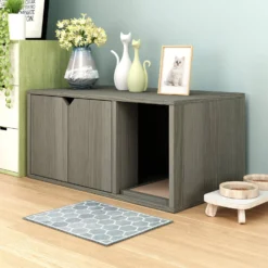 Way Basics ZBoard Paperboard Modern Enclosed Cat Litter Box -Furry Feast 280425 PT2. AC SS1800 V1690291566