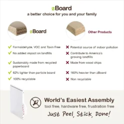 Way Basics ZBoard Paperboard Modern Enclosed Cat Litter Box -Furry Feast 280425 PT7. AC SS1800 V1690291518