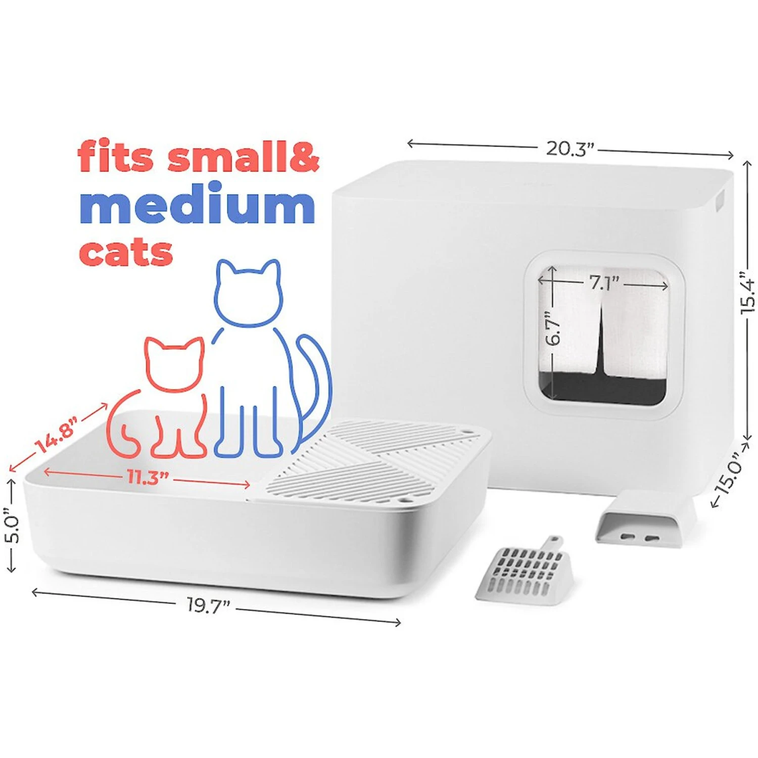 Meowy Studio Loo Enclosed Cat Litter Box Concealment 2 Meowy Studio Loo Enclosed Cat Litter Box Concealment - Image 2
