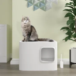 Meowy Studio Loo Enclosed Cat Litter Box Concealment 11 Meowy Studio Loo Enclosed Cat Litter Box Concealment -Furry Feast 280430 PT2. AC SS1800 V1623358054