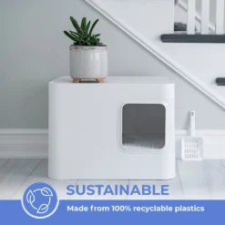 Meowy Studio Loo Enclosed Cat Litter Box Concealment 15 Meowy Studio Loo Enclosed Cat Litter Box Concealment -Furry Feast 280430 PT6. AC SS1800 V1623358122