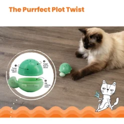 Catstages Wobble Turtle Catnip Diffuser Cat Toy -Furry Feast 282261 PT3. AC SS1800 V1636510657