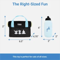 Frisco Yoga Mat & Water Bottle Plush Cat Toy With Catnip, 2 Count -Furry Feast 288955 PT1. AC SS1800 V1640722966