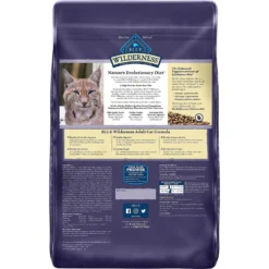 Blue Buffalo Wilderness Chicken Recipe Grain-Free Dry Cat Food & Blue Buffalo Bursts With Paw-Licken Chicken Cat Treats -Furry Feast 292746 PT2. AC SS1800 V1619984524