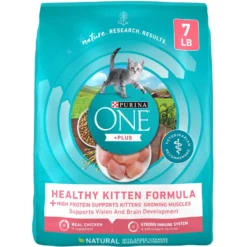 Fancy Feast Tender Feast Variety Pack Canned Kitten Food & Purina ONE +Plus Healthy Kitten Formula Natural Dry Cat Food -Furry Feast 292998 PT5. AC SS1800 V1679925349