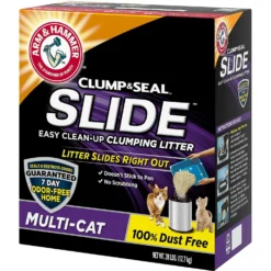 Iams ProActive Health Indoor Weight & Hairball Care Adult Dry Cat Food & Arm & Hammer Litter Slide Multi-Cat Scented Clumping Clay Cat Litter -Furry Feast 293248 PT3. AC SS1800 V1620244931