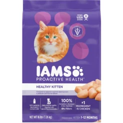 Iams ProActive Health Kitten Dry Cat Food & Fancy Feast Tender Feast Variety Pack Canned Kitten Food -Furry Feast 293254 PT5. AC SS1800 V1619988740