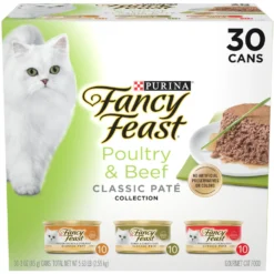 Tiny Tiger Pate Beef & Poultry Recipes Variety Pack Grain-Free Canned Cat Food & Fancy Feast Classic Poultry & Beef Pate Collection Feast Variety Pack Wet Cat Food -Furry Feast 293934 PT1. AC SS1800 V1692897302
