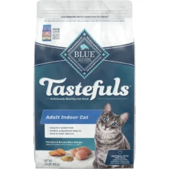 Blue Buffalo Tastefuls Chicken Indoor Natural Adult Dry Cat Food & Blue Buffalo Bursts With Paw-Licken Chicken Cat Treats 14 Blue Buffalo Tastefuls Chicken Indoor Natural Adult Dry Cat Food & Blue Buffalo Bursts With Paw-Licken Chicken Cat Treats -Furry Feast 294268 PT5. AC SS1800 V1663714280